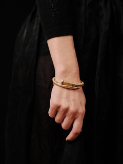 1870/80s victorian 14k 'screw' bracelet
