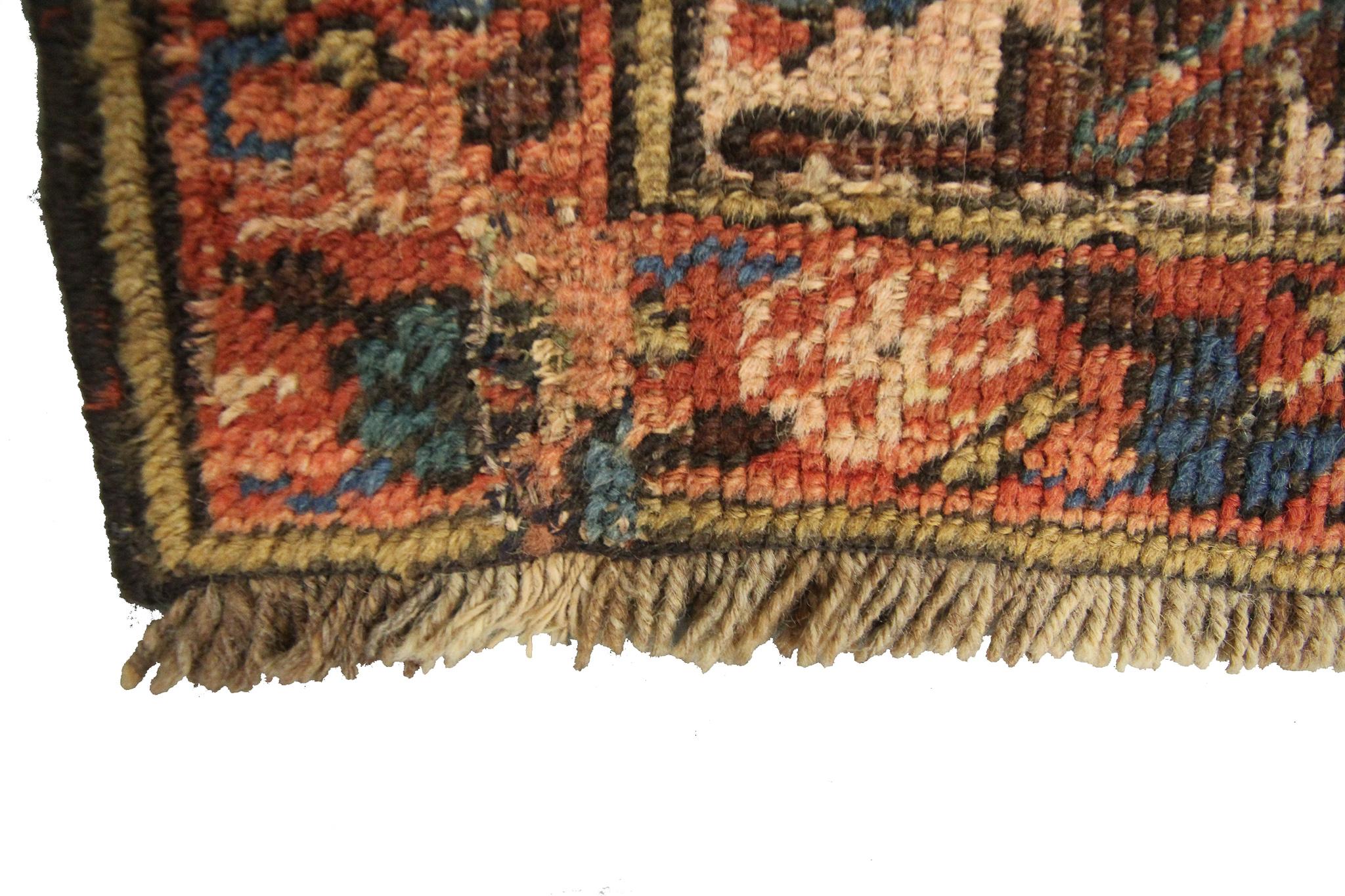 1870 Antique Serapi Rug Antique Bakhshayesh Rug Handmade Serapi For Sale 1