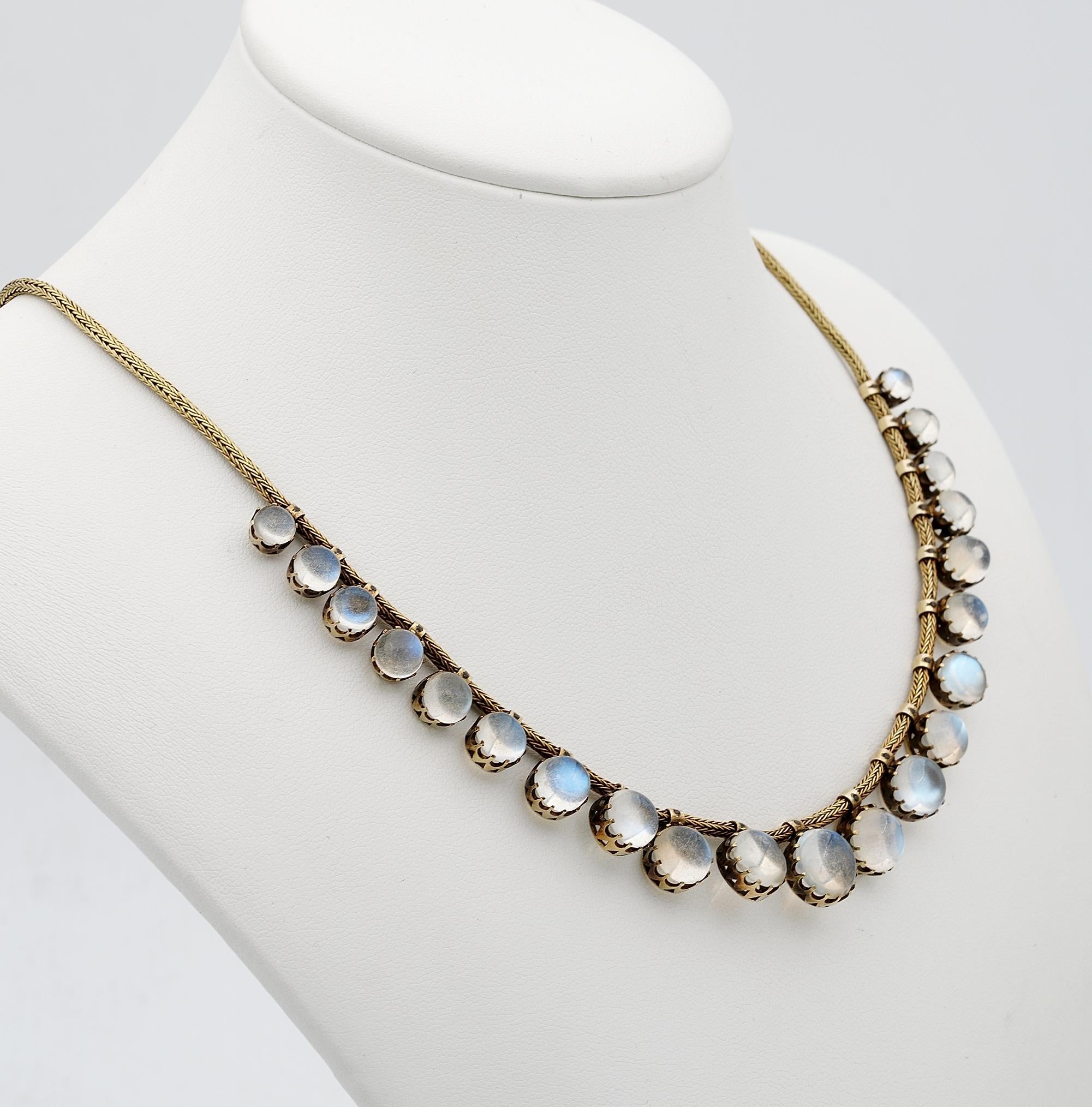 victorian moonstone necklace