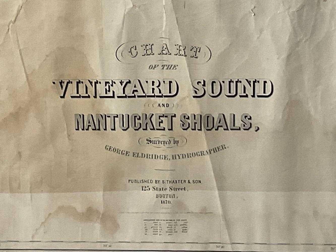 Nord-américain Tableau de Martha's Vineyard And Nantucket de 1870 en vente
