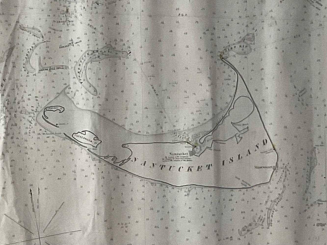 Tableau de Martha's Vineyard And Nantucket de 1870 Bon état - En vente à Norwell, MA