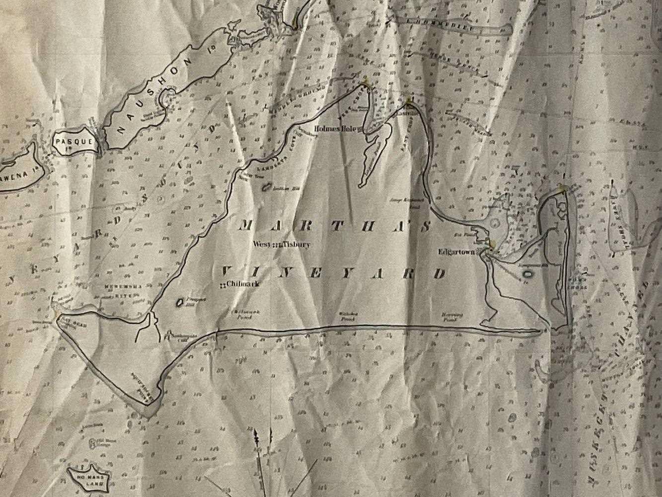Fin du XIXe siècle Tableau de Martha's Vineyard And Nantucket de 1870 en vente