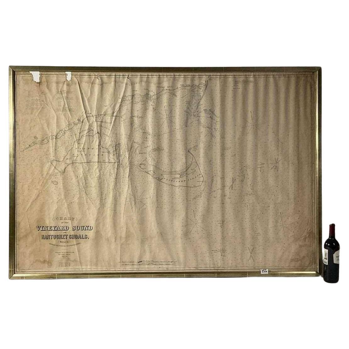 Carta del 1870 di Martha's Vineyard e Nantucket