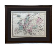 1870 "Johnson's Europe" Map Published by A. J. Johnson