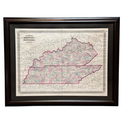 Antique 1870 "Johnson's Kentucky and Tennessee" Published by A. J. Johnson