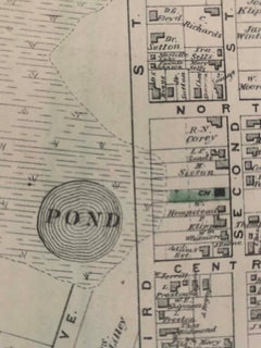 1870 Map of Greenport Long Island New York