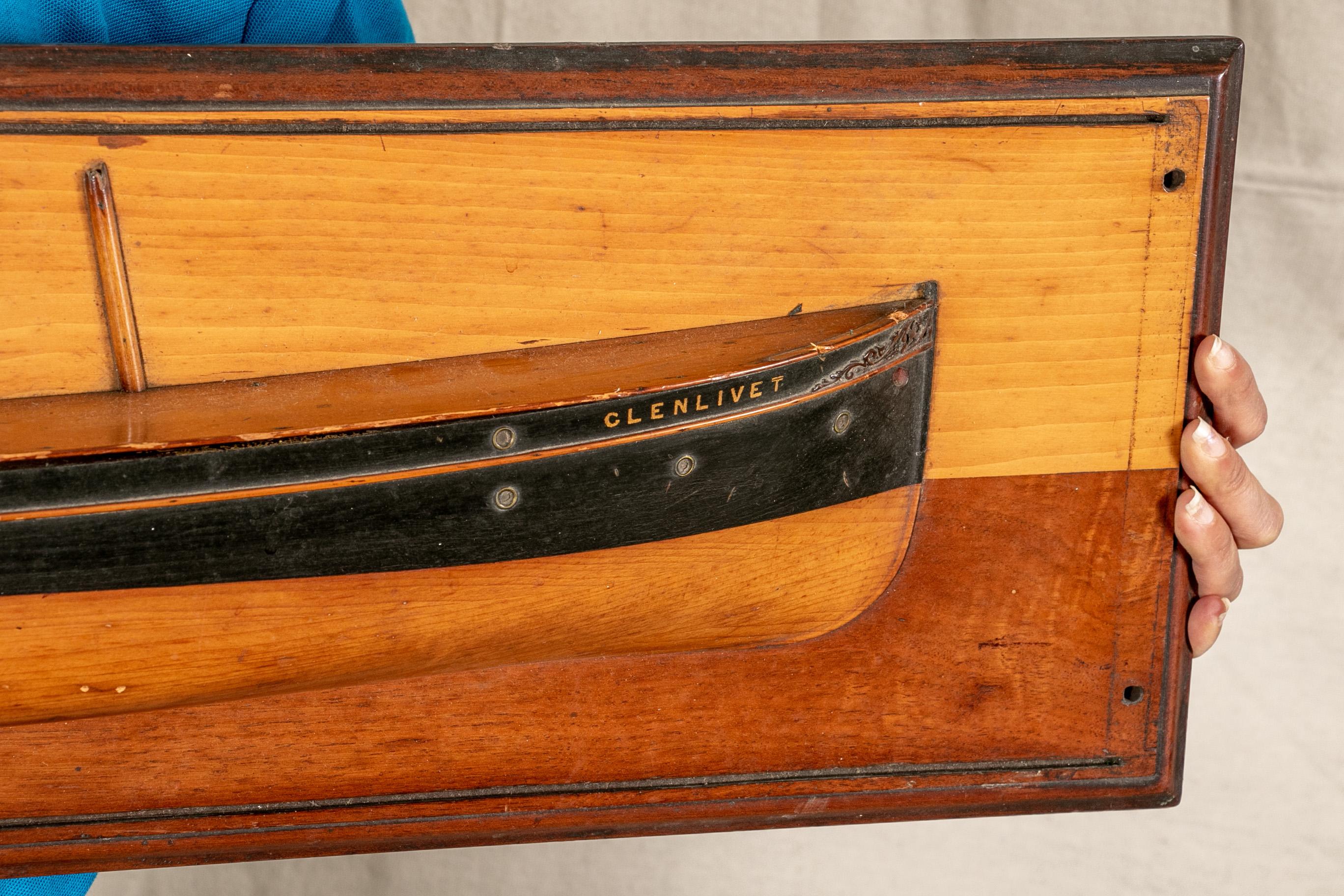 Wood 1870 Raylton Dixon & Co. Half Hull Model of the 