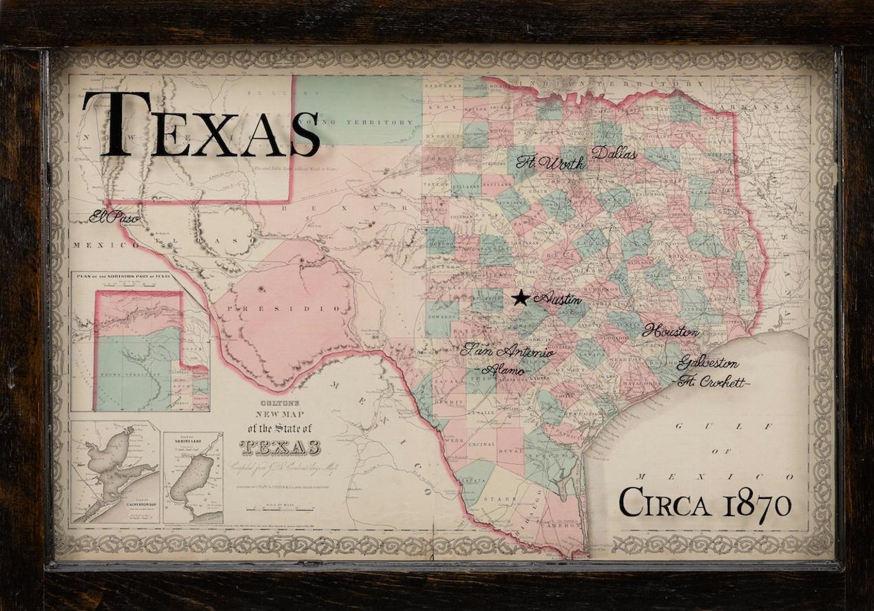 map of texas 1870