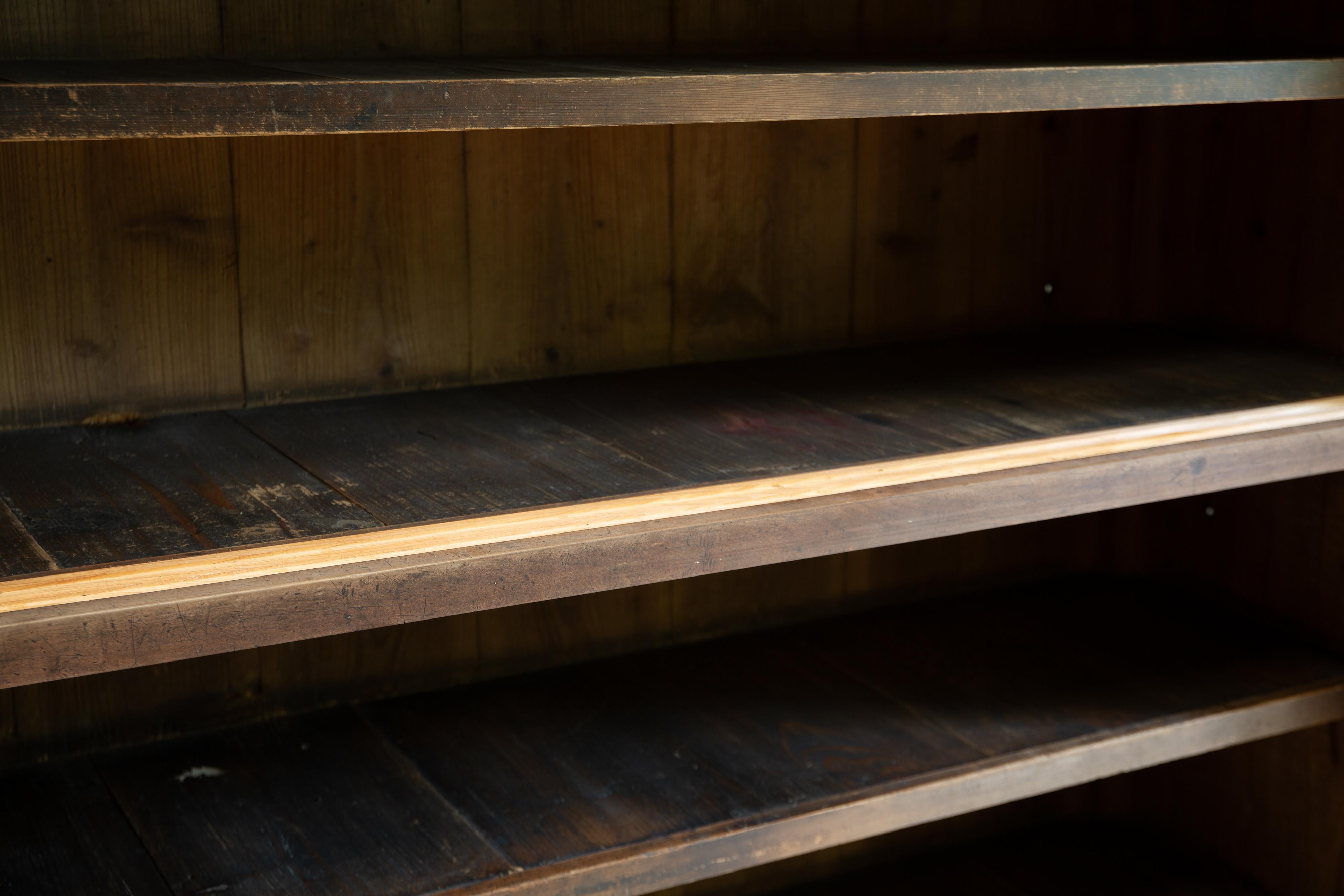 1870s-1900s Japanese antique large Mizuya tansu chest. wabi sabi primitive For Sale 5