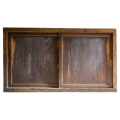 1870-1900 Giapponese antico Mizuya tansu cassapanca credenza wabi sabi primitivo