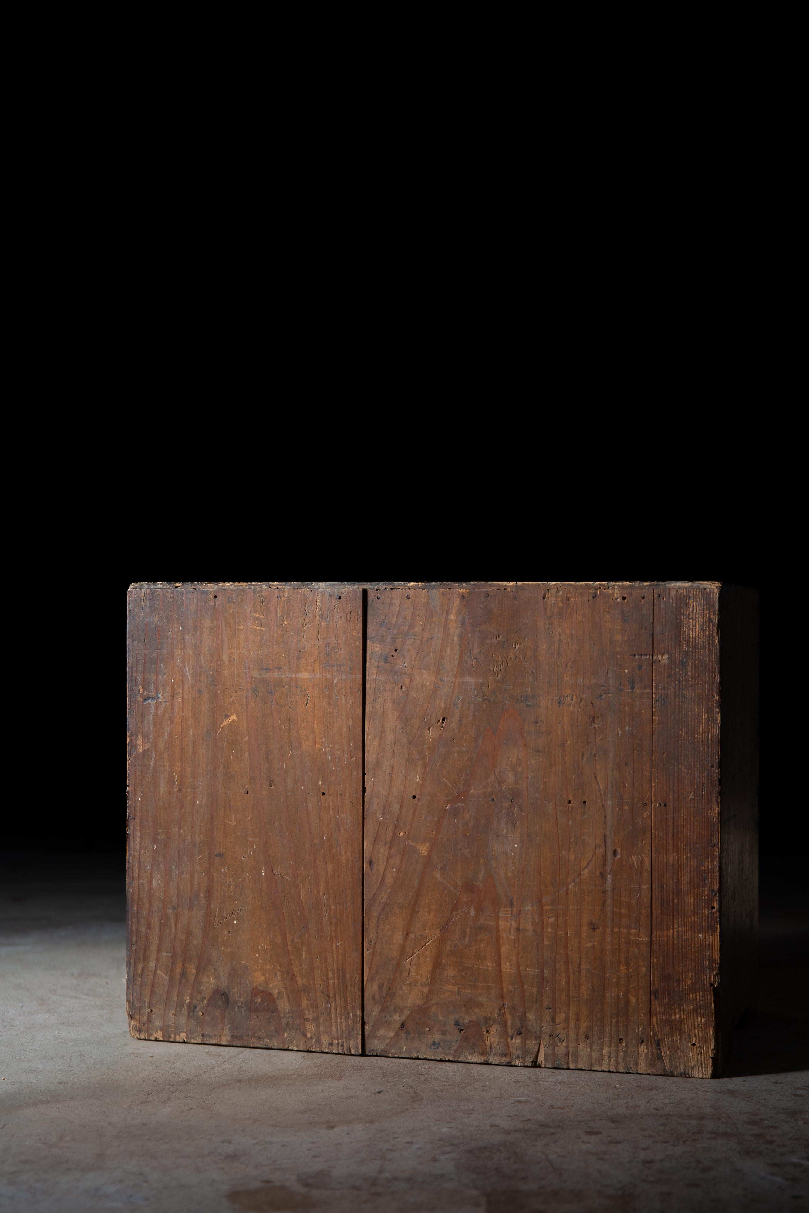 1870er-1900er wabi sabi japanische antike Tansu-Kommode aus der Mitte der Tansu-Periode (19. Jahrhundert) im Angebot