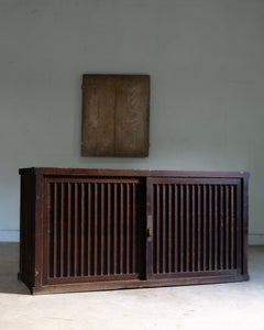 1870s - 1910s Japanese antique large mizuya tansu cabinet with 4 inner drawers