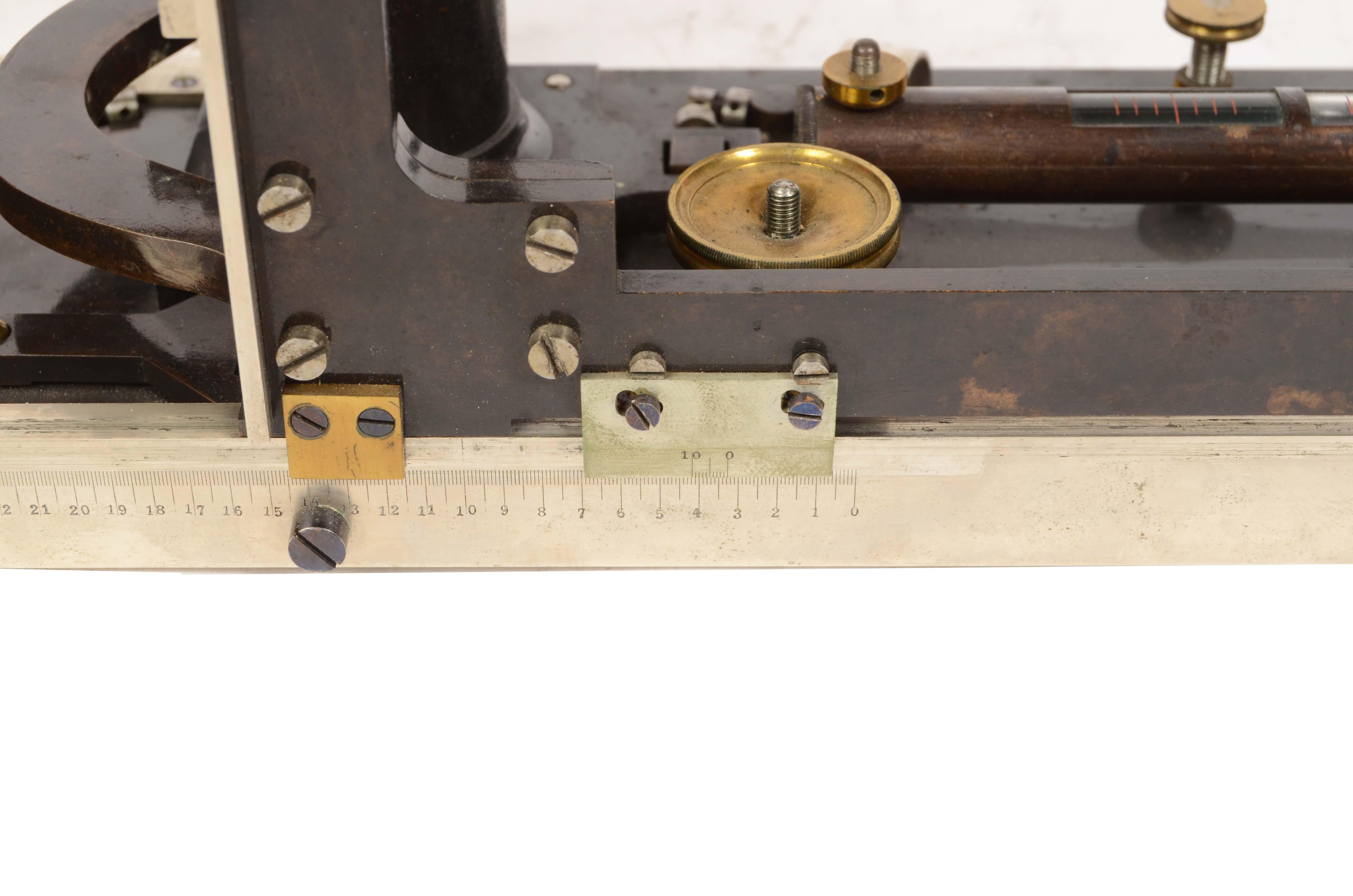 1870s Brass Cathetometer Signed G. Coradi Zurich Antique Scientific Instrument 4