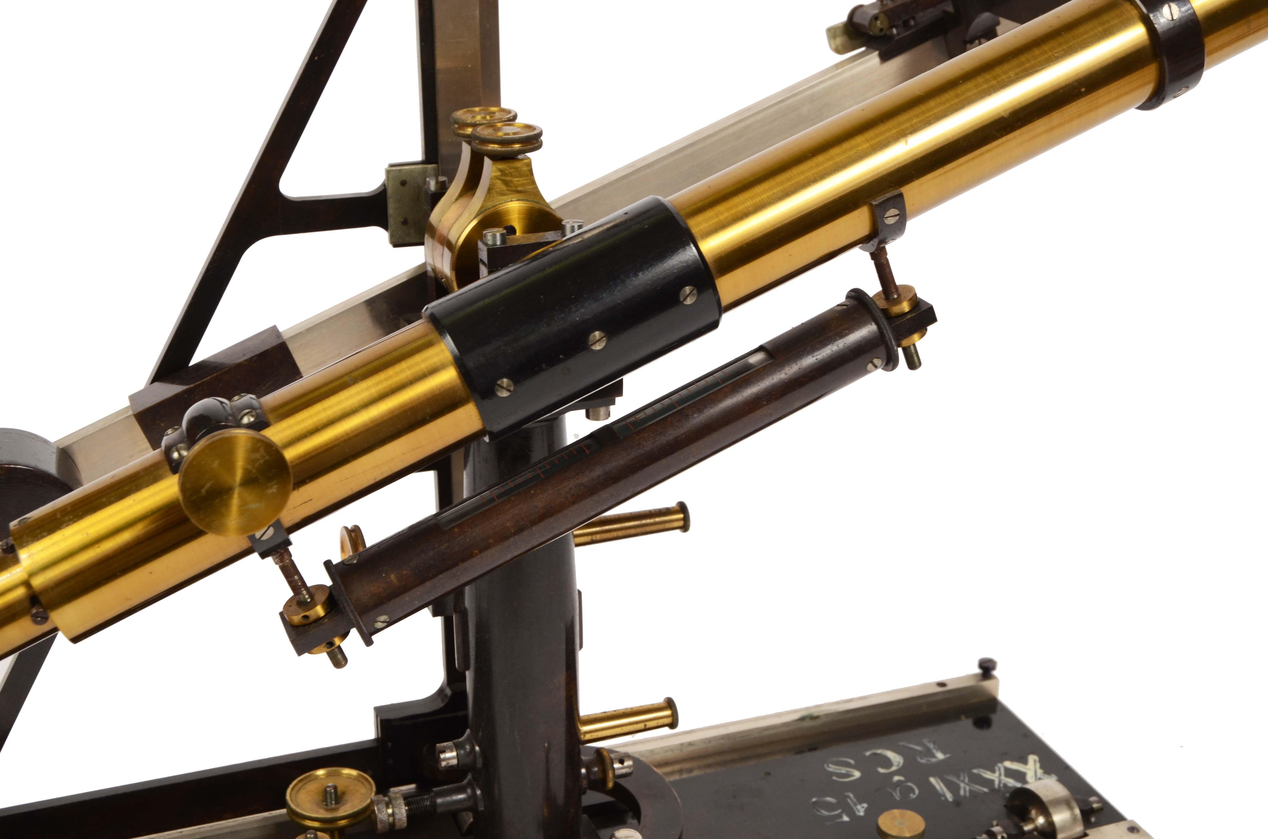 1870s Brass Cathetometer Signed G. Coradi Zurich Antique Scientific Instrument 7
