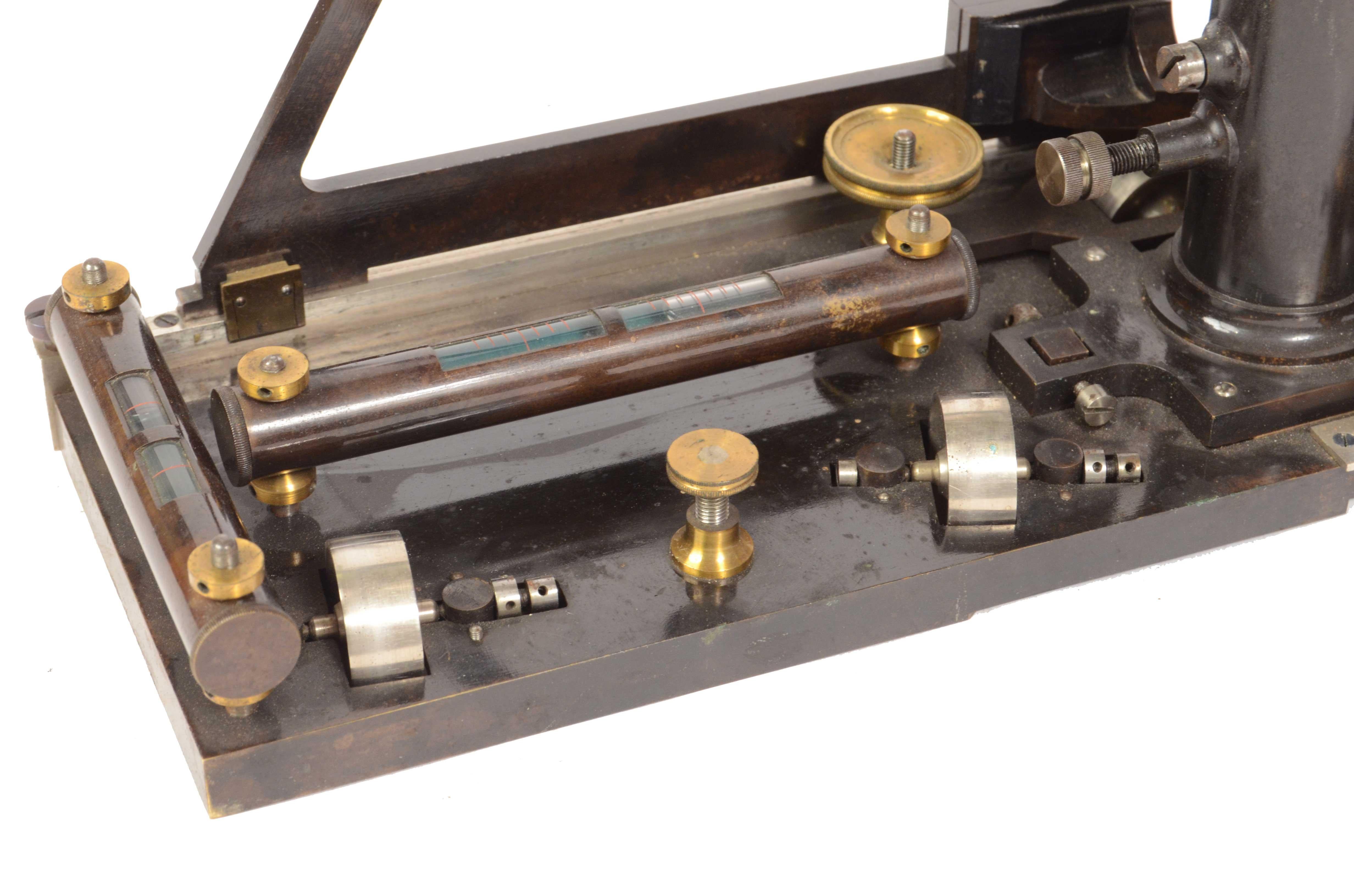 1870s Brass Cathetometer Signed G. Coradi Zurich Antique Scientific Instrument 10