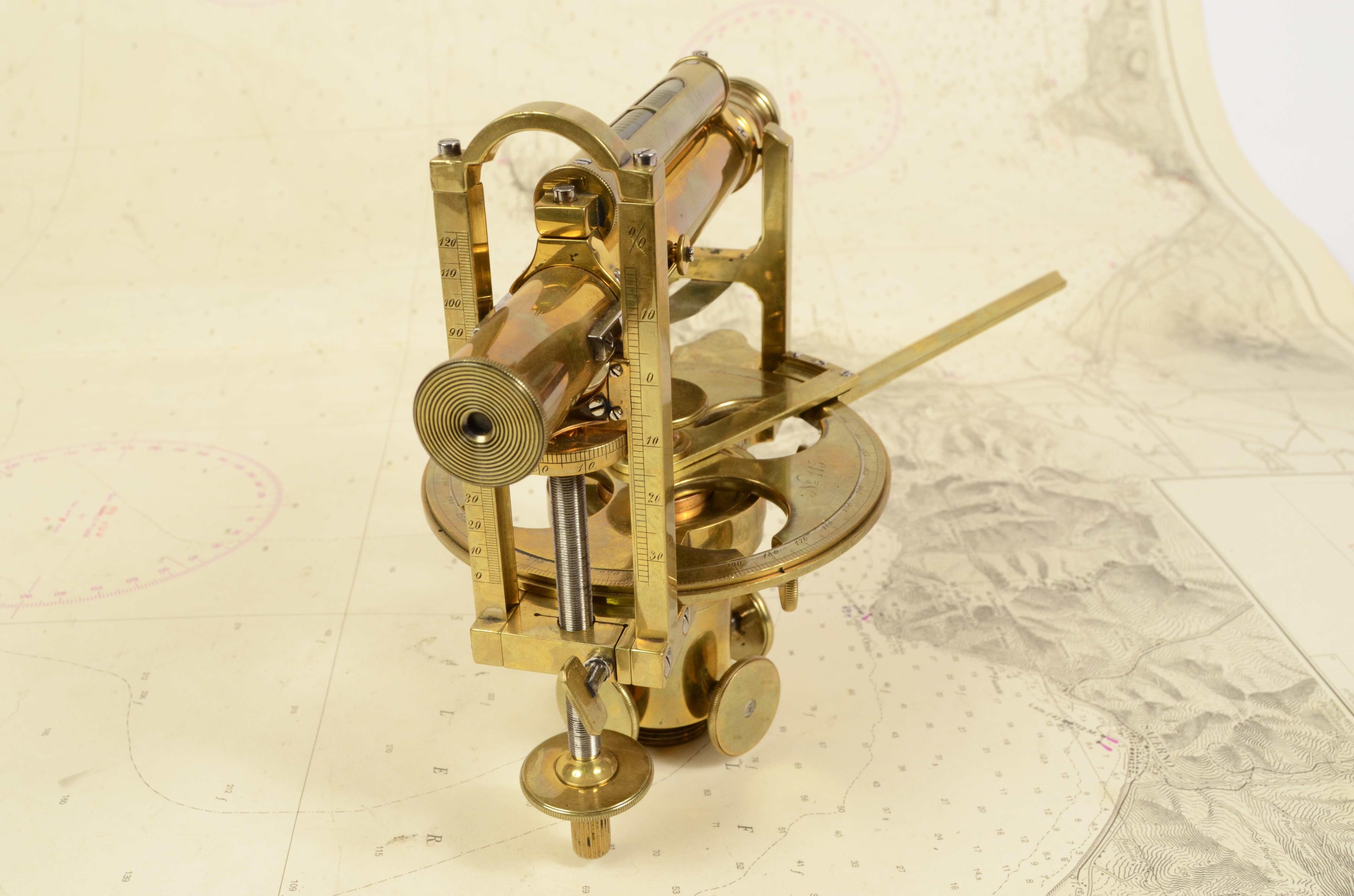 1870s Brass Clisigonimeter F. Miller Innsbruck Surveyor Measurement Instrumemt 8