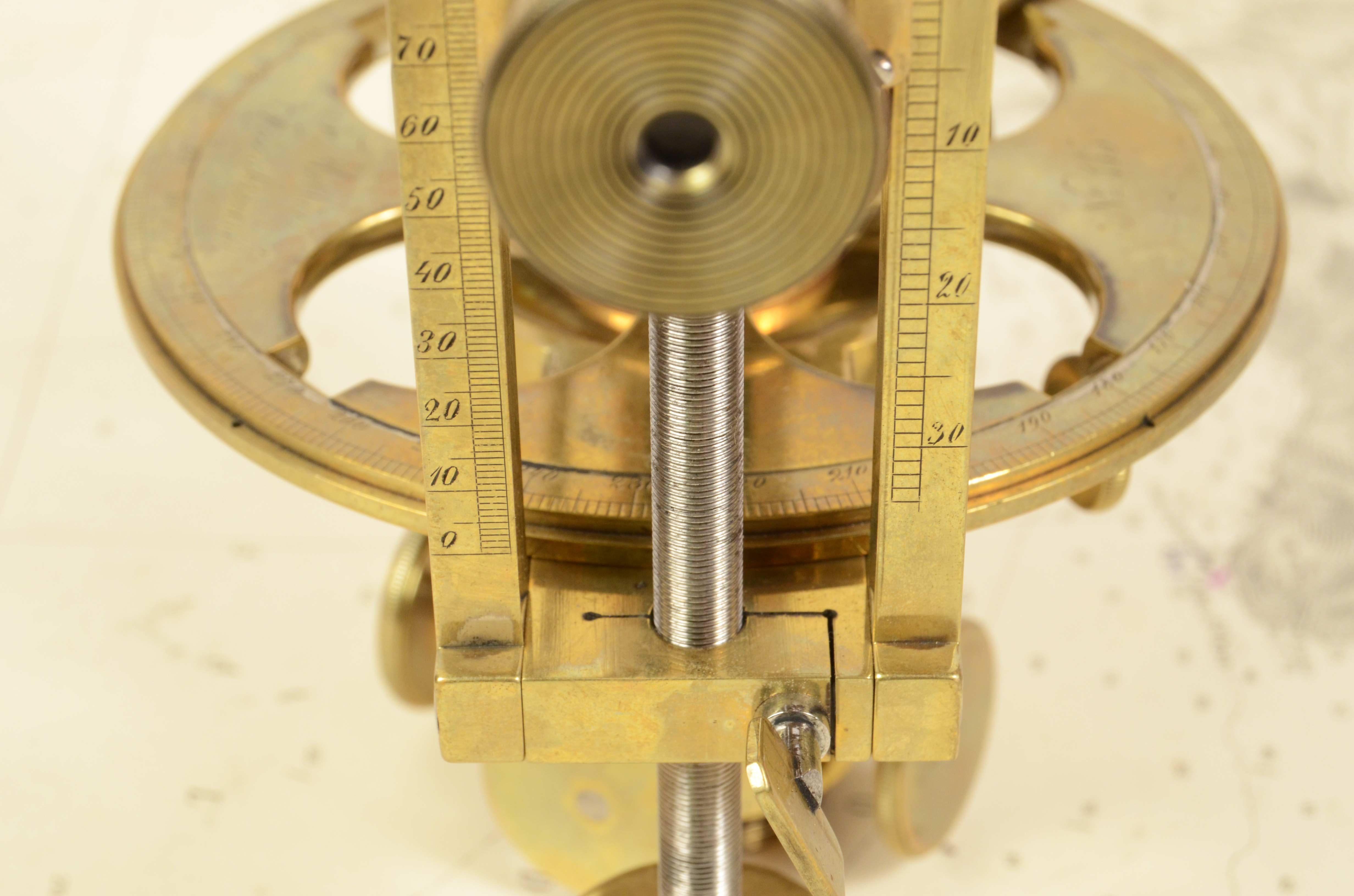 1870s Brass Clisigonimeter F. Miller Innsbruck Surveyor Measurement Instrumemt 11