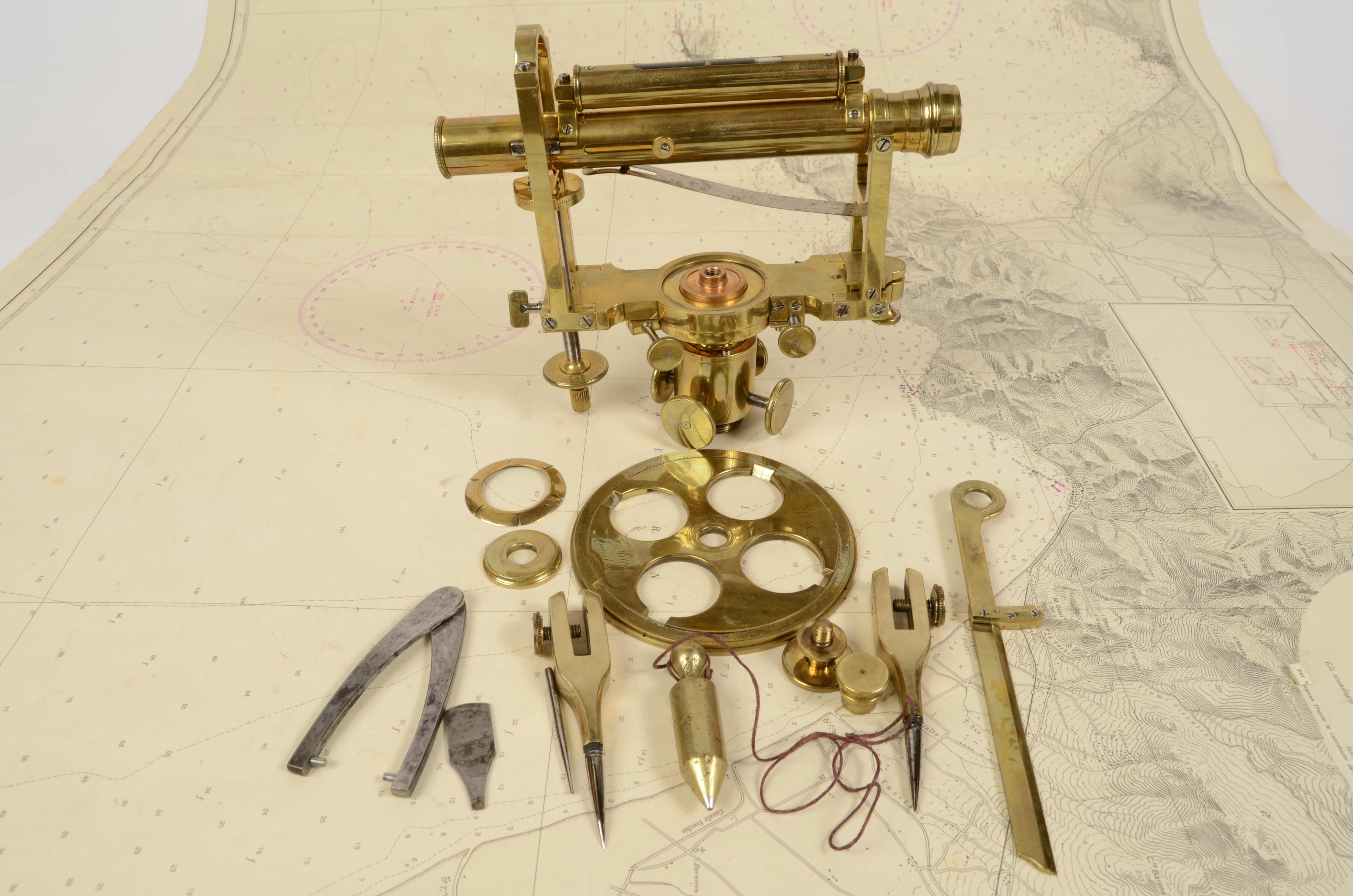 1870s Brass Clisigonimeter F. Miller Innsbruck Surveyor Measurement Instrumemt 13