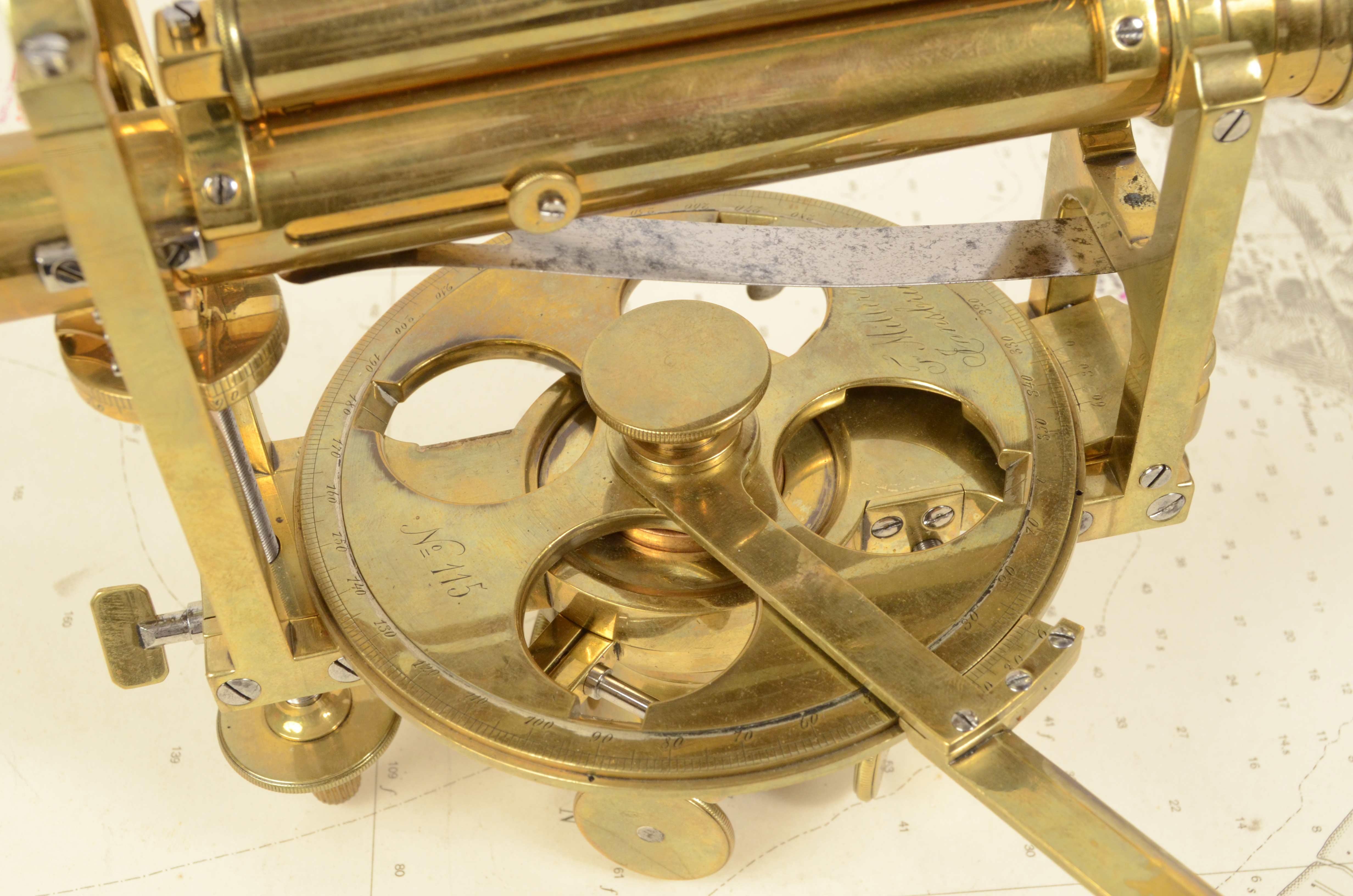 1870s Brass Clisigonimeter F. Miller Innsbruck Surveyor Measurement Instrumemt 3