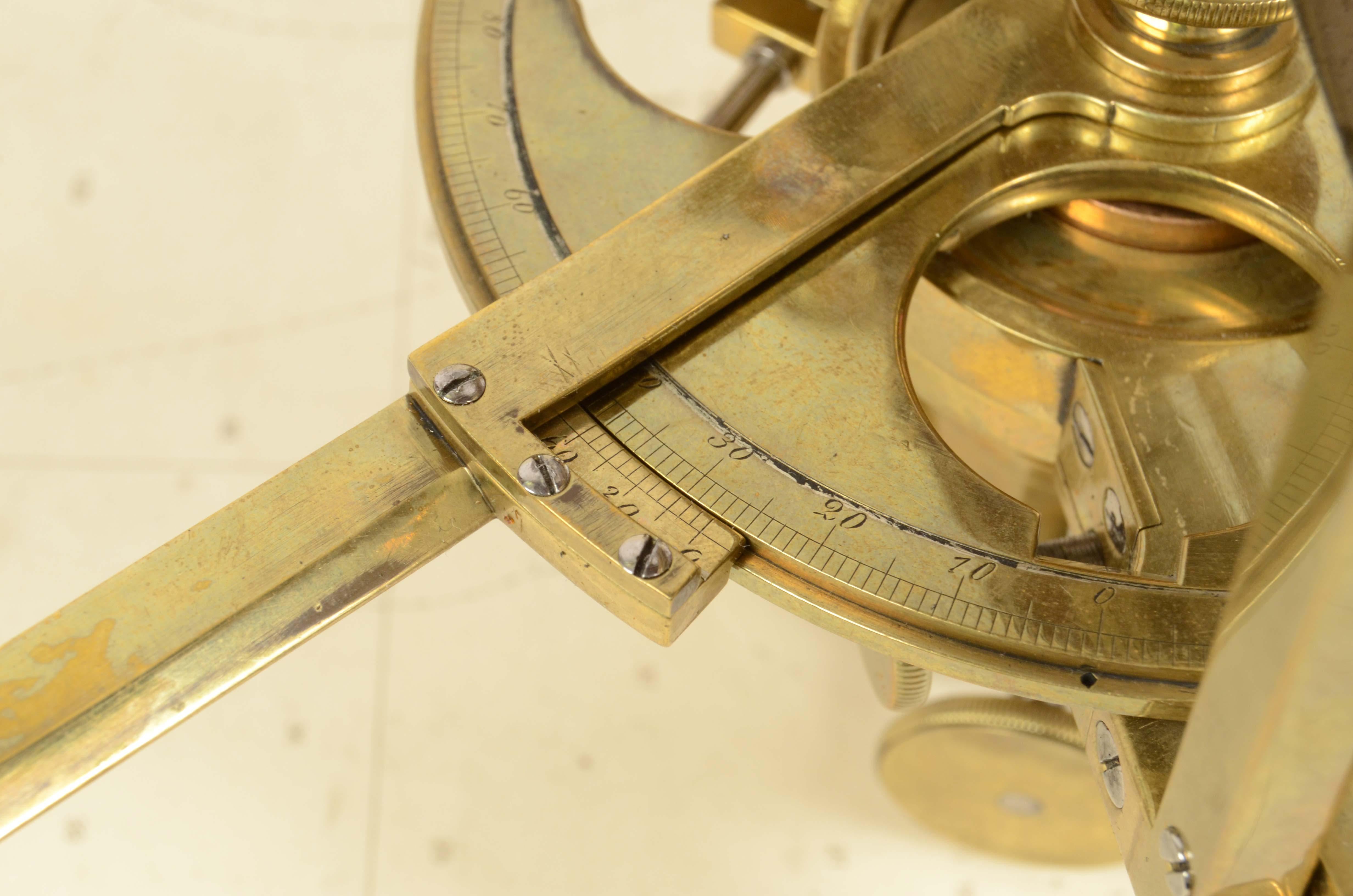 1870s Brass Clisigonimeter F. Miller Innsbruck Surveyor Measurement Instrumemt 4