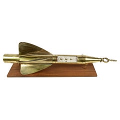 1870s Brass Ship Log Walker's Harpoon Antique Marine Navigation Instrument