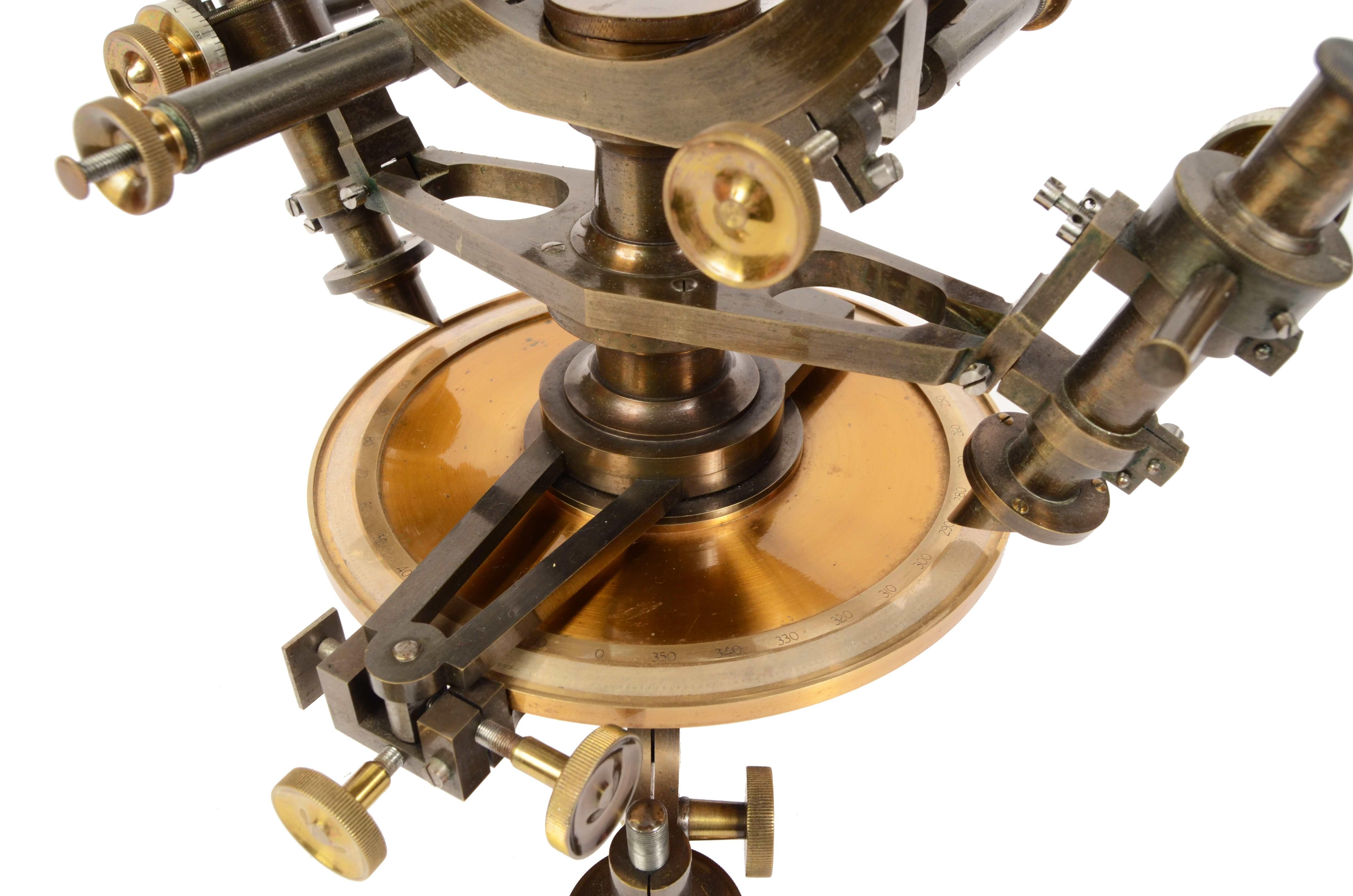1870s, Brass Theodolite Ing. Salmoiraghi Milano Antique Scientific Instrument 7