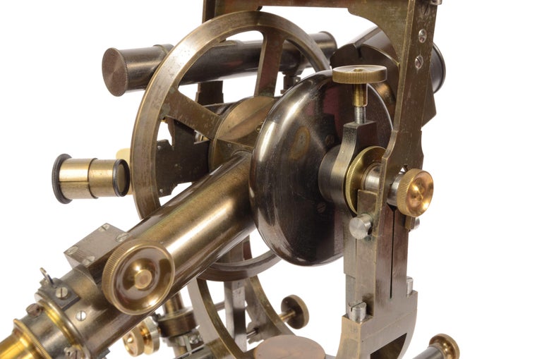 1870s, Brass Theodolite Ing. Salmoiraghi Milano Antique Scientific ...