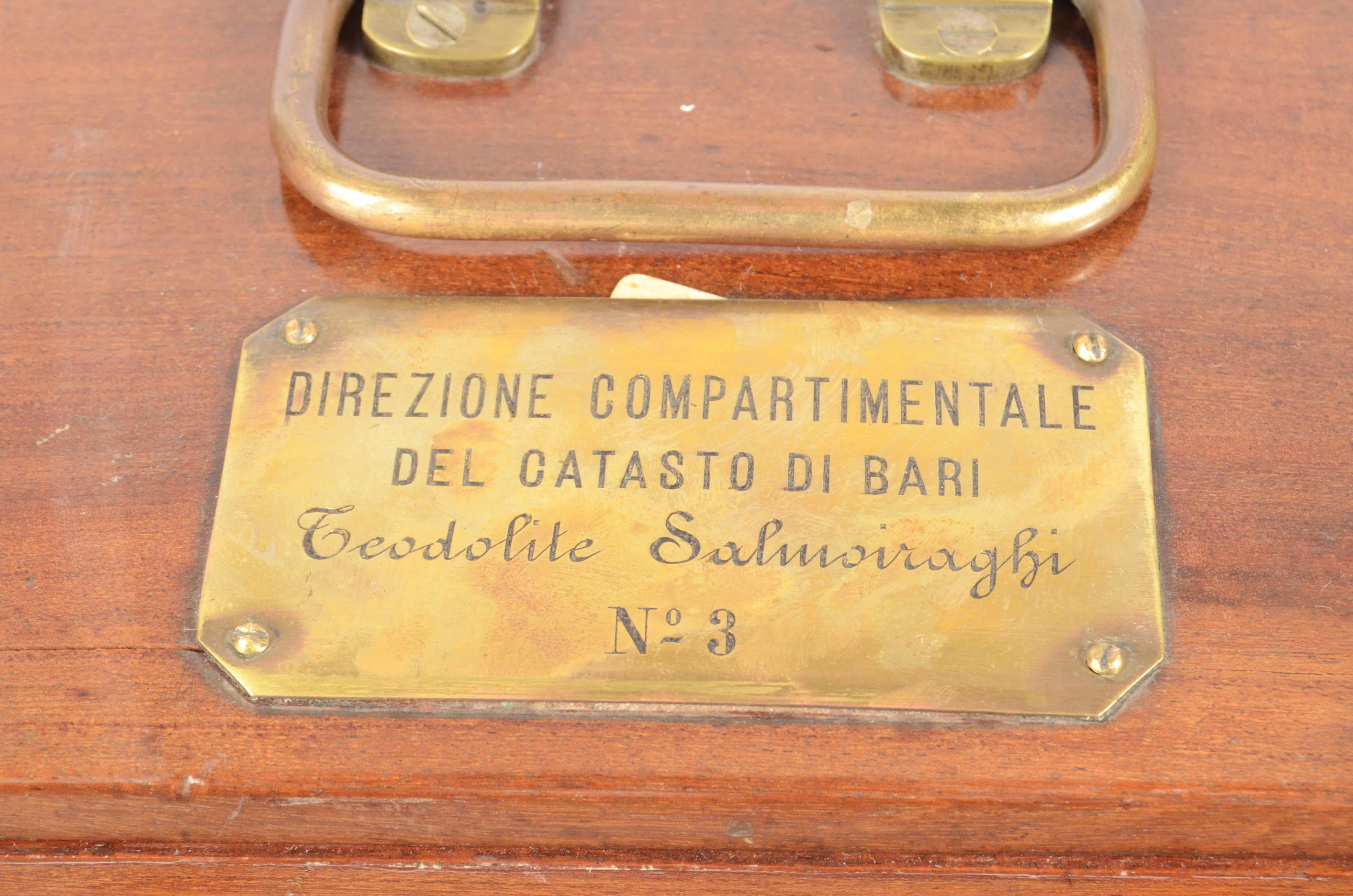 1870s, Brass Theodolite Ing. Salmoiraghi Milano Antique Scientific Instrument 10