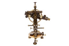 1870s, Brass Theodolite Ing. Salmoiraghi Milano Antique Scientific Instrument