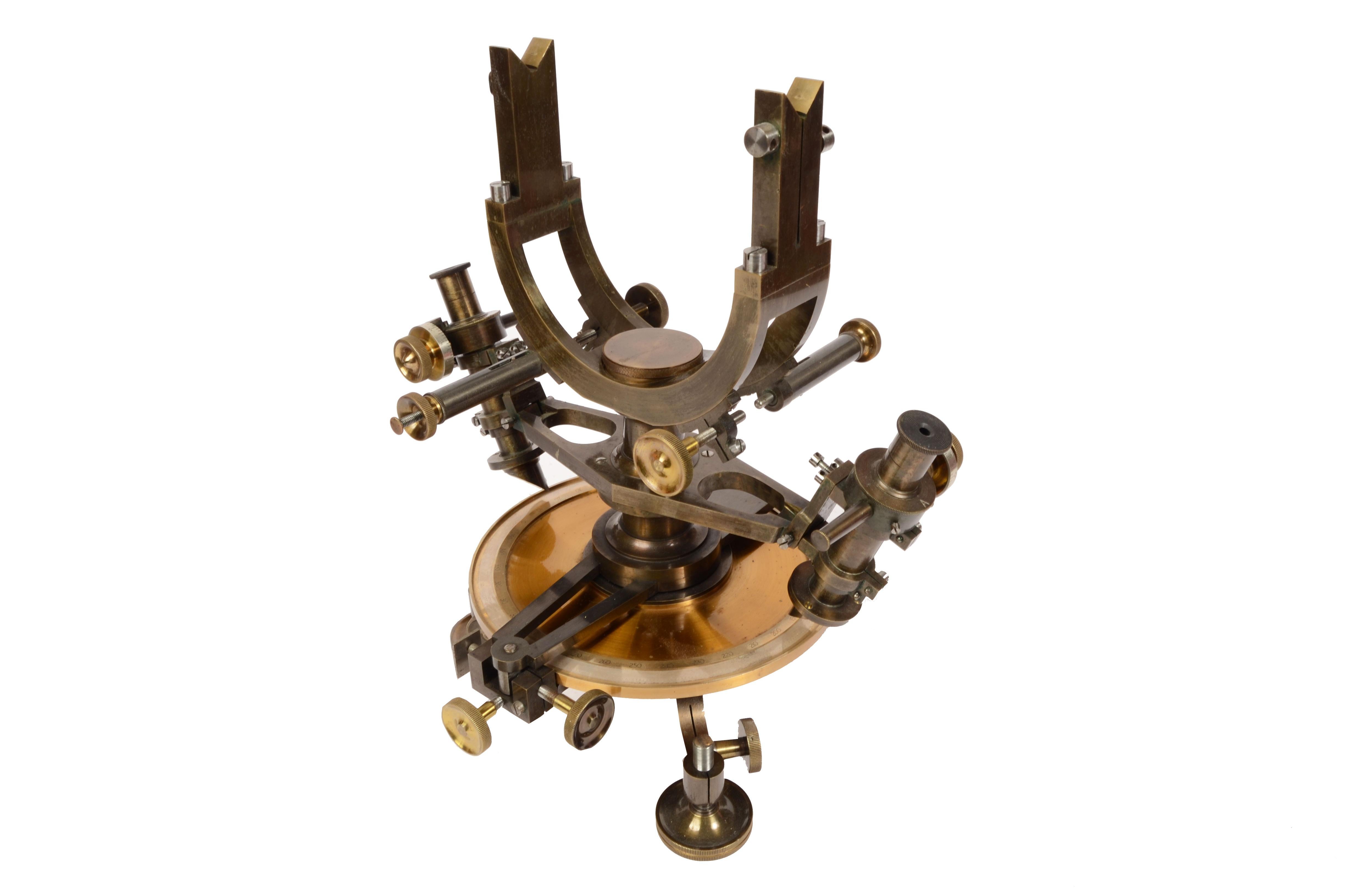 1870s, Brass Theodolite Ing. Salmoiraghi Milano Antique Scientific Instrument 14