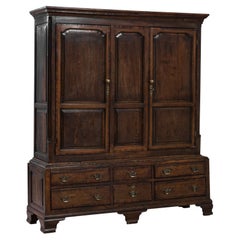 1870s British Oak Cabinet