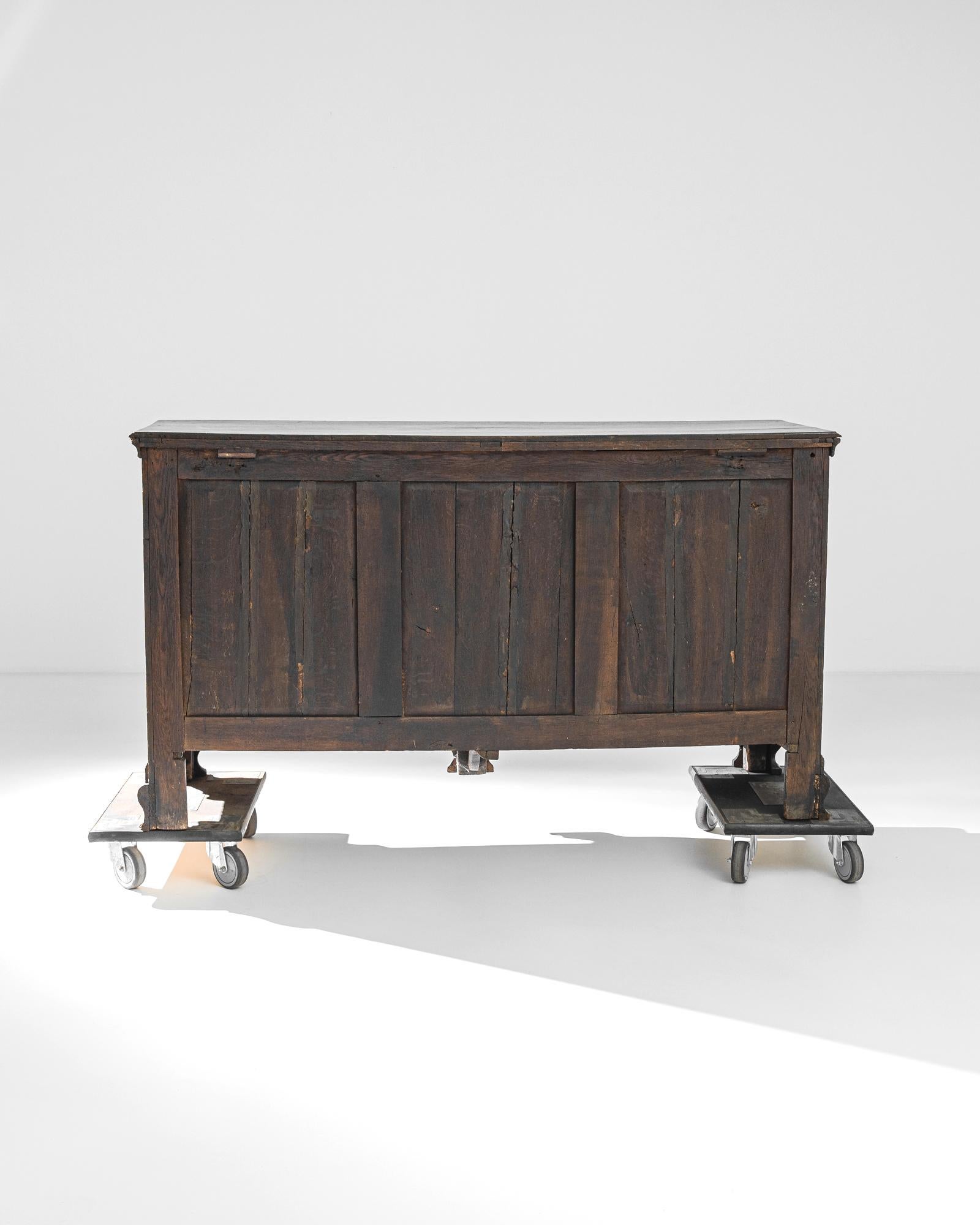 Victorian 1870s British Wooden Chest of Drawers