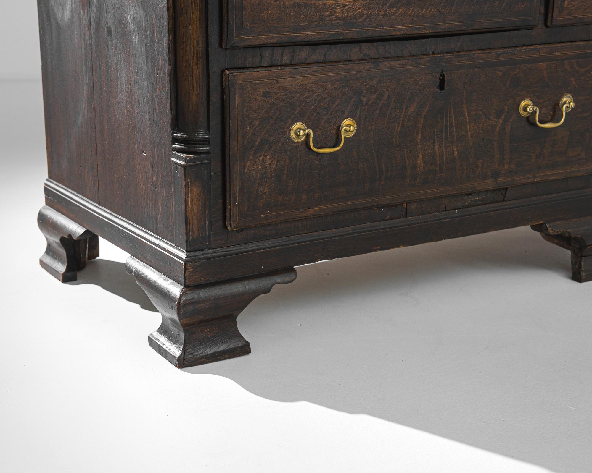 1870s British Wooden Chest of Drawers 2
