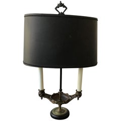 Antique 1870s Bronze Oil Lamp