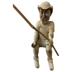 1870s English Carved Wood Robin Hood Figure
