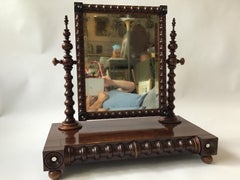 1870s English Shaving Mirror