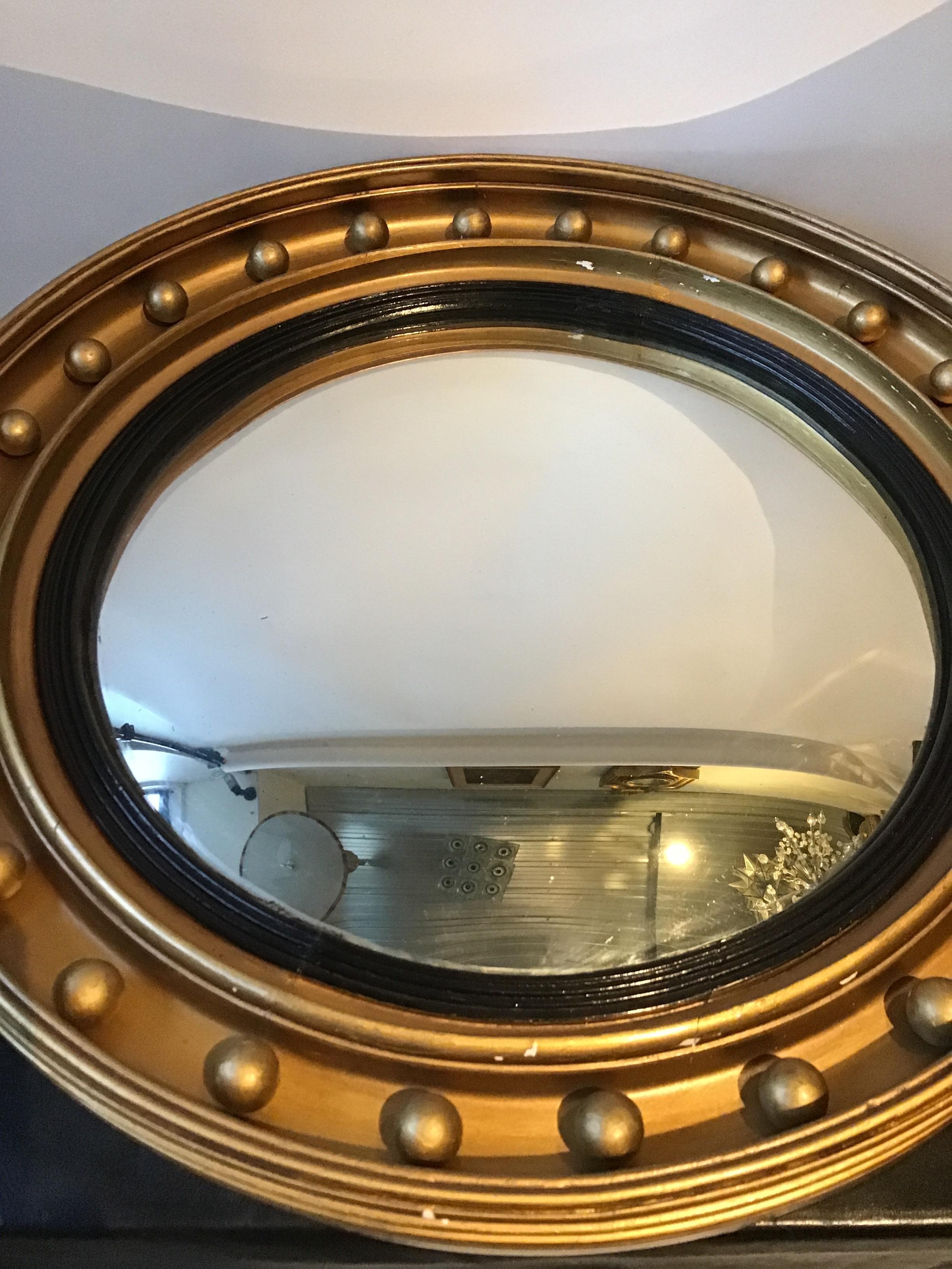 1870s Federal Circular Convex Mirror 3