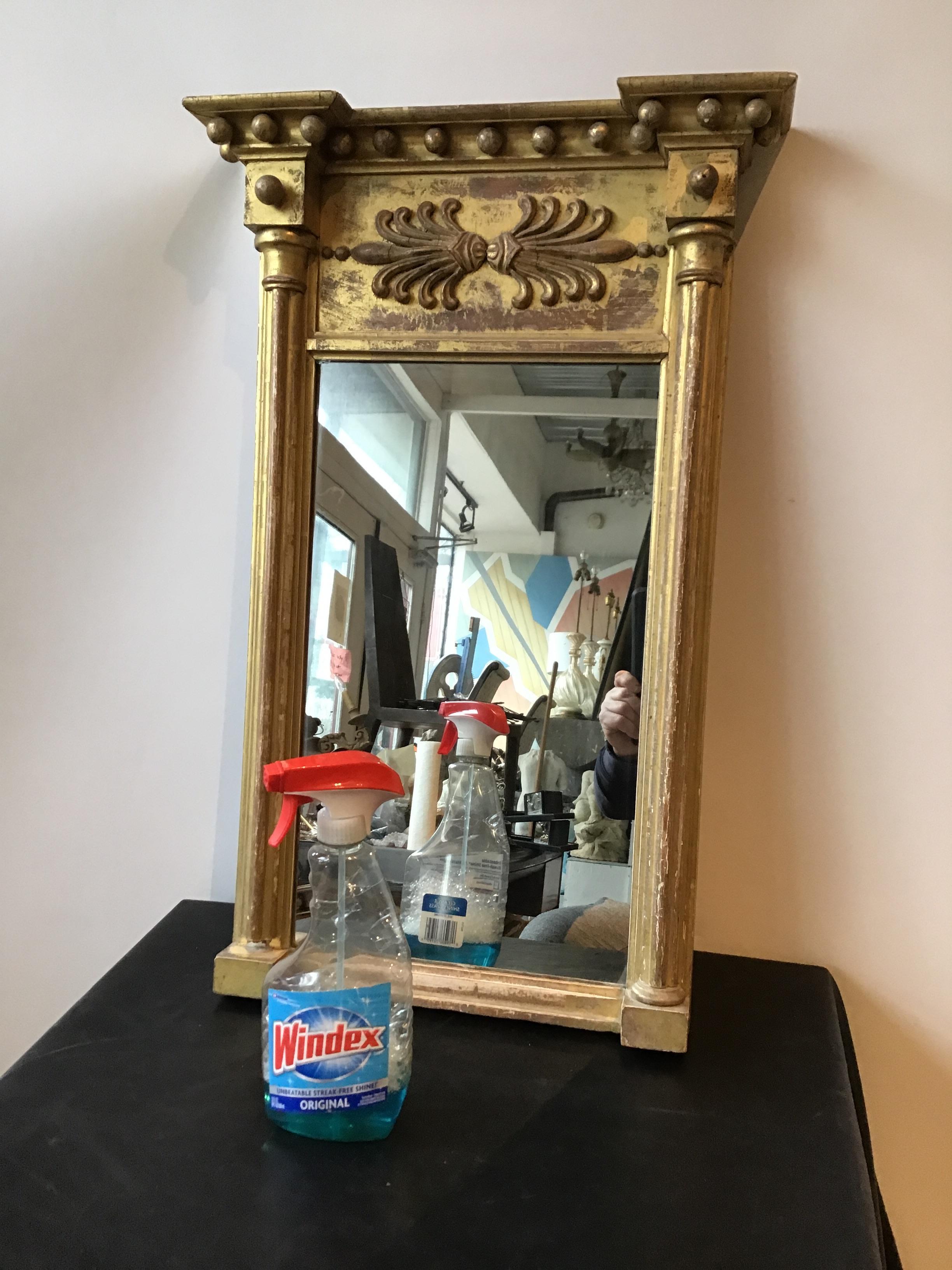 1870s Federal Giltwood Mirror In Good Condition For Sale In Tarrytown, NY
