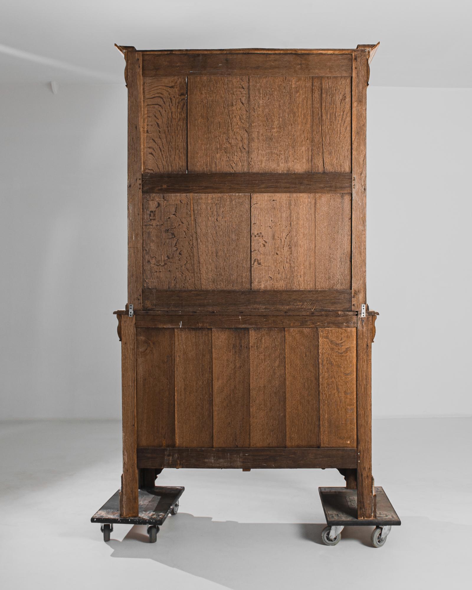 1870s French Bleached Oak Vitrine 2