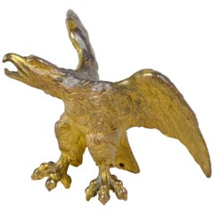 1870s French Gilded Bronze Eagle Statue