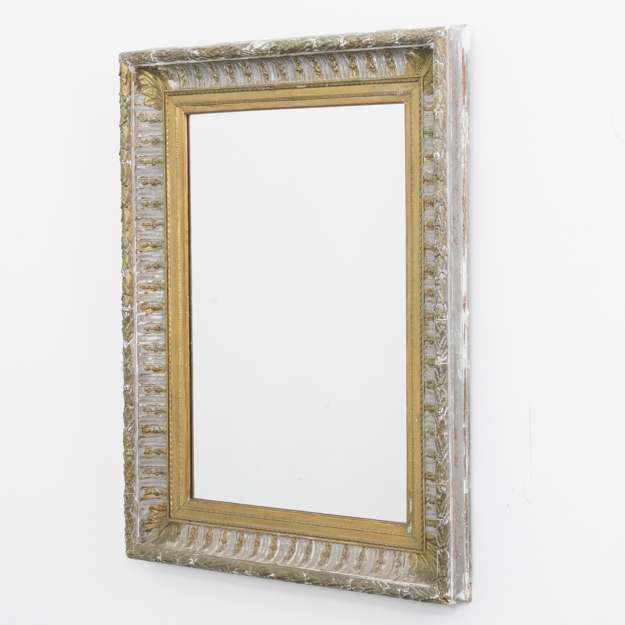 gold square mirror