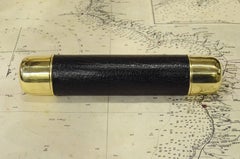1870s French Small Brass Telescope Small Antique Original Scientific Instrument
