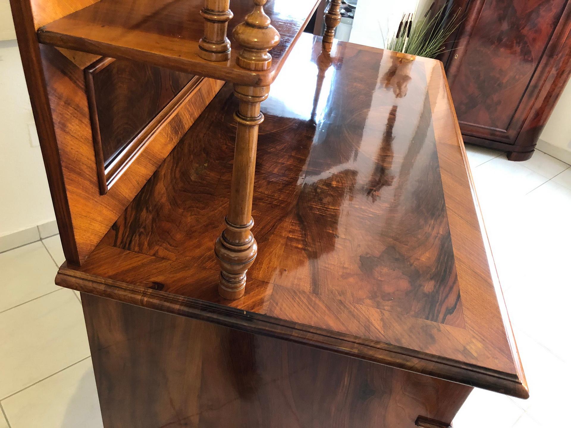 1870s Historicism Buffet with a Walnut Veneer For Sale 3