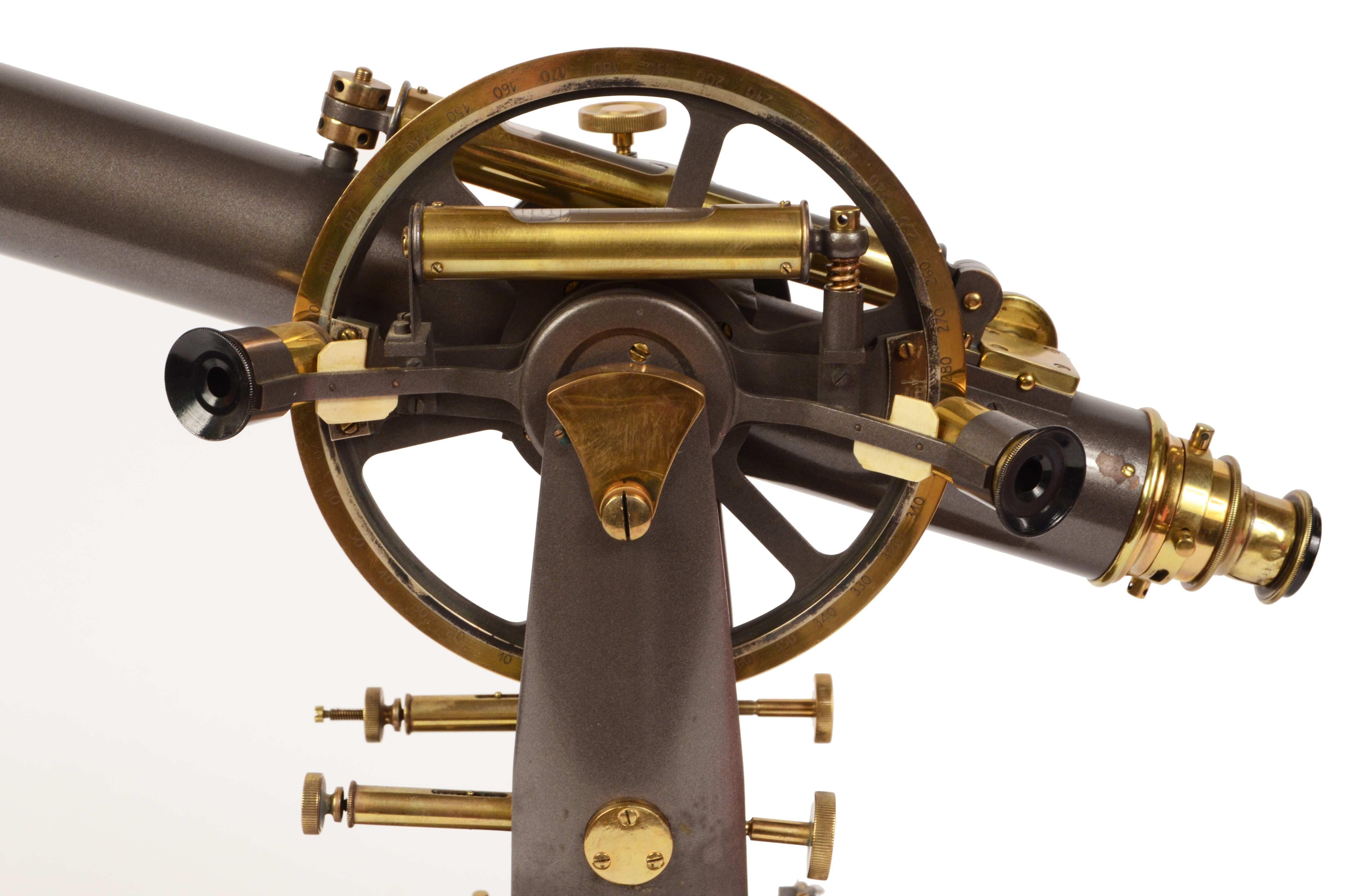 1870s Italian Theodolite Antique Earth Scientific Instrument of Measurement 3