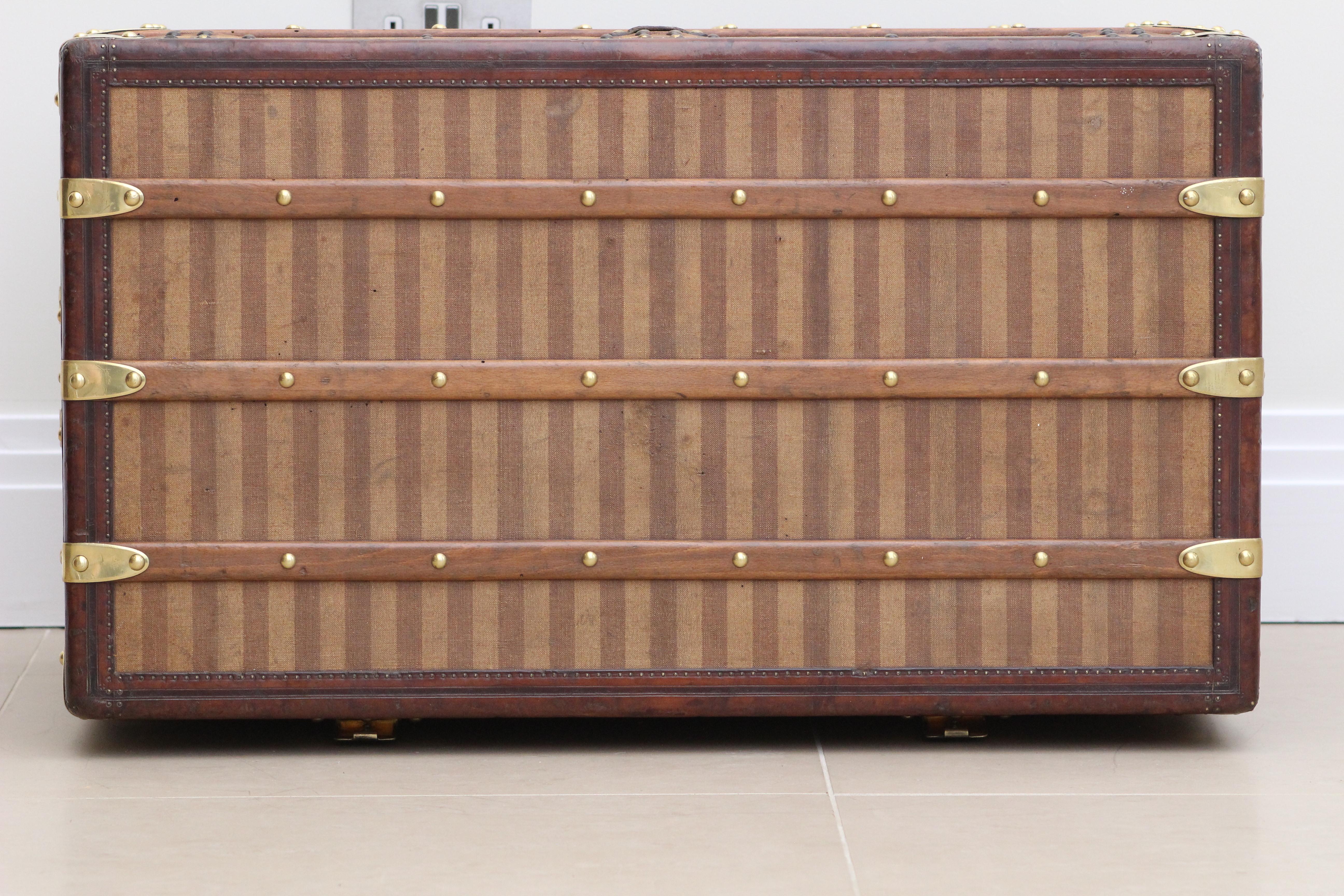 1870s Louis Vuitton Rayee Courier Trunk 14