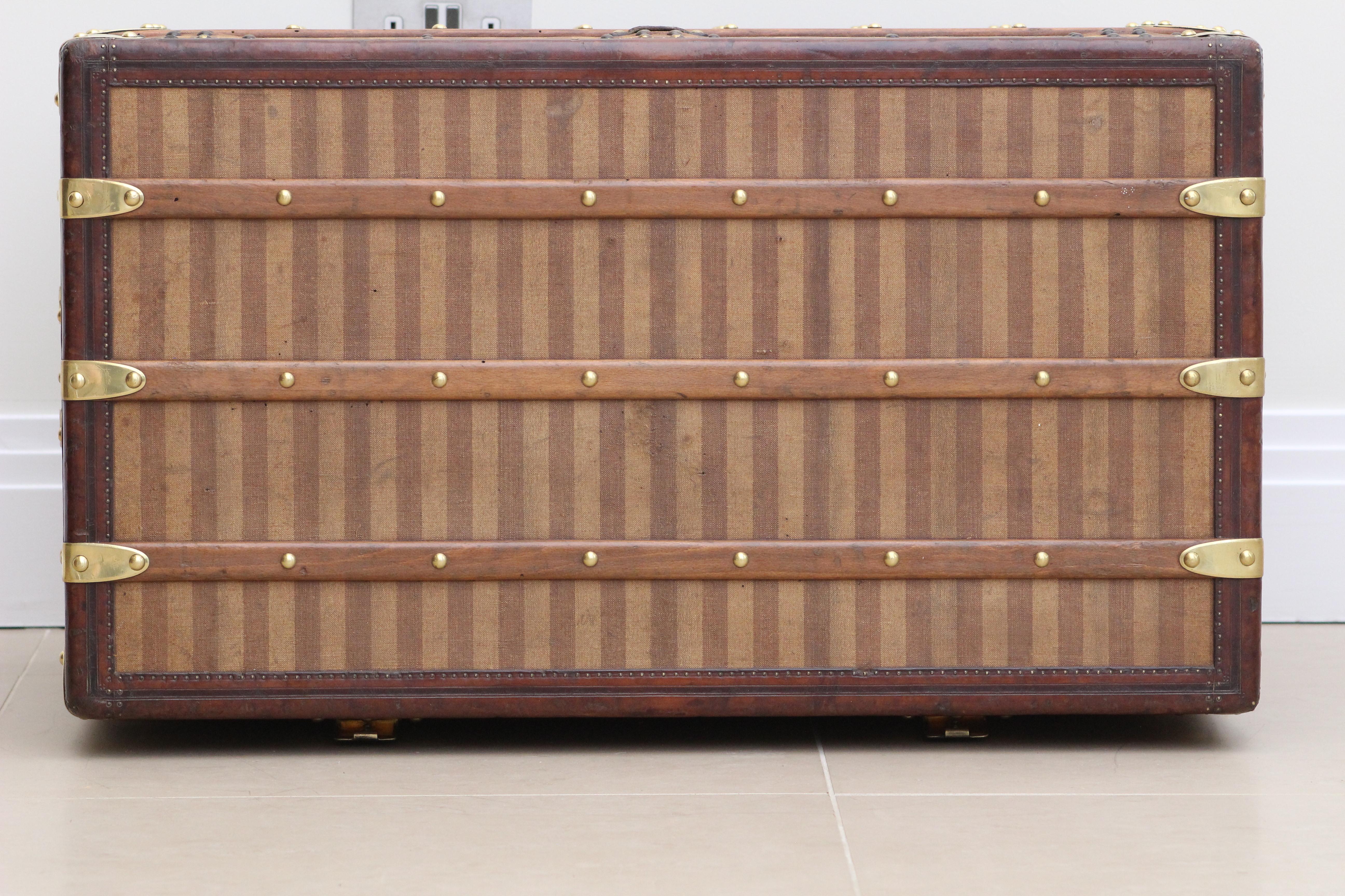 1870s Louis Vuitton Rayee Courier Trunk 14