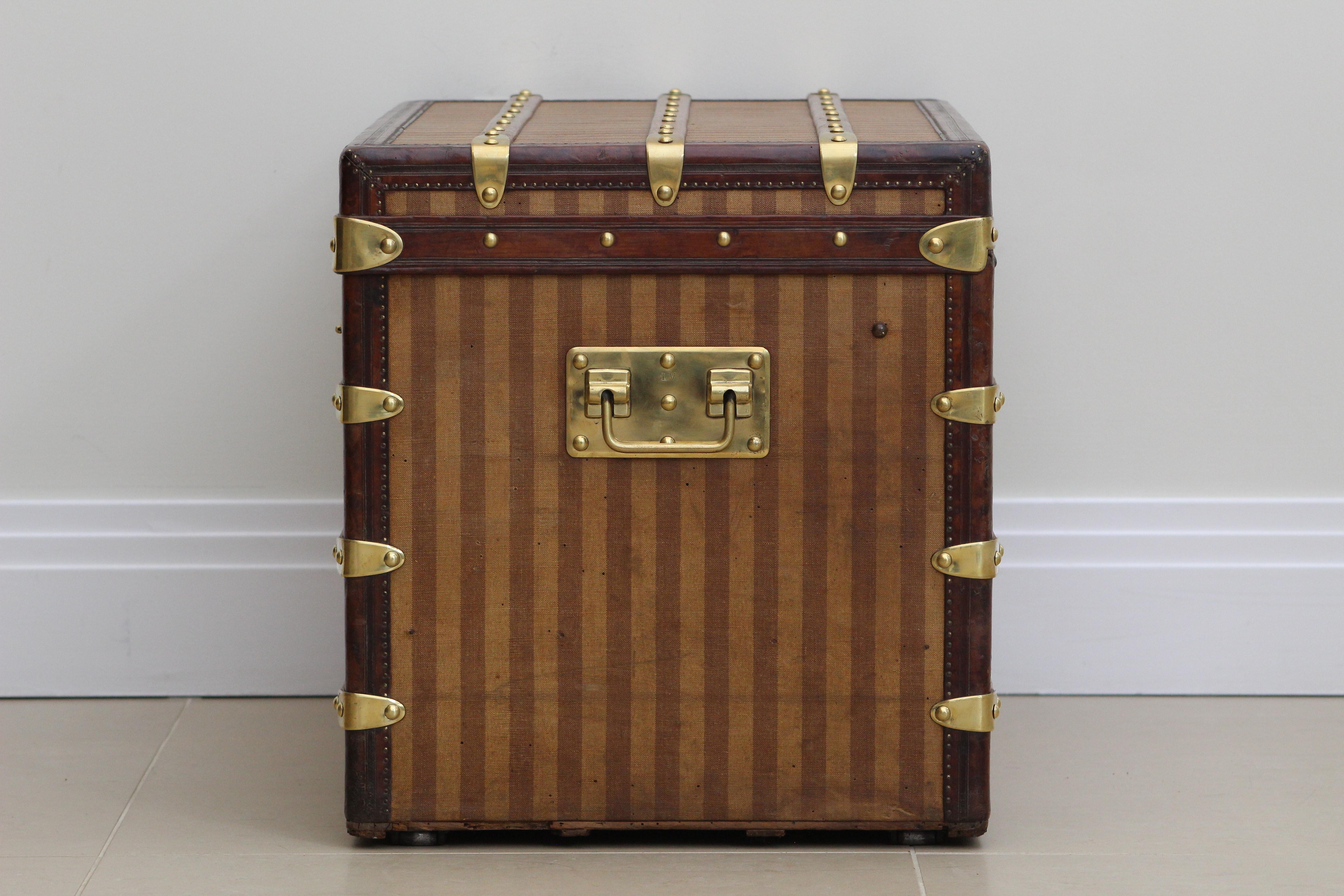 Women's or Men's 1870s Louis Vuitton Rayee Courier Trunk