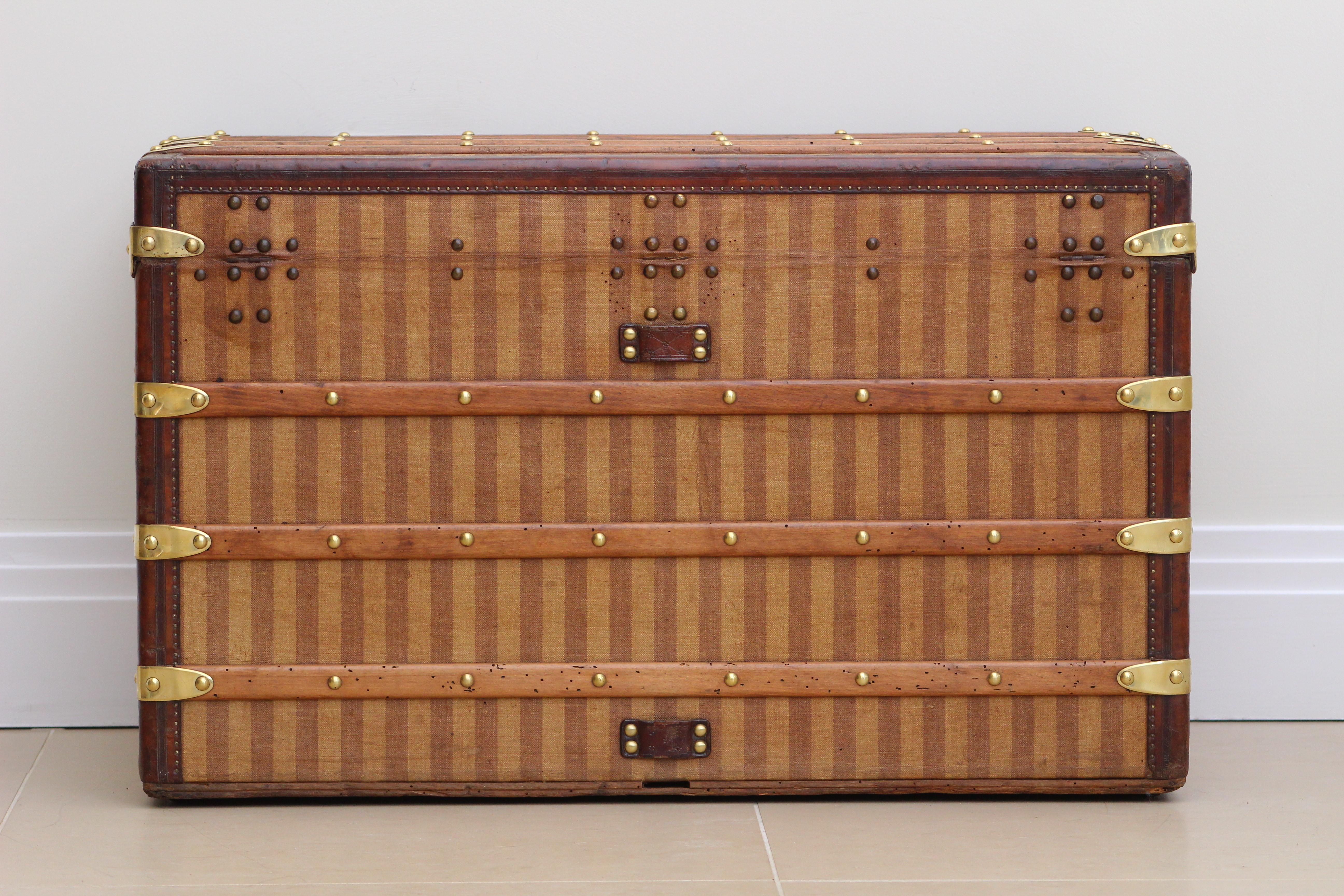 1870s Louis Vuitton Rayee Courier Trunk 2