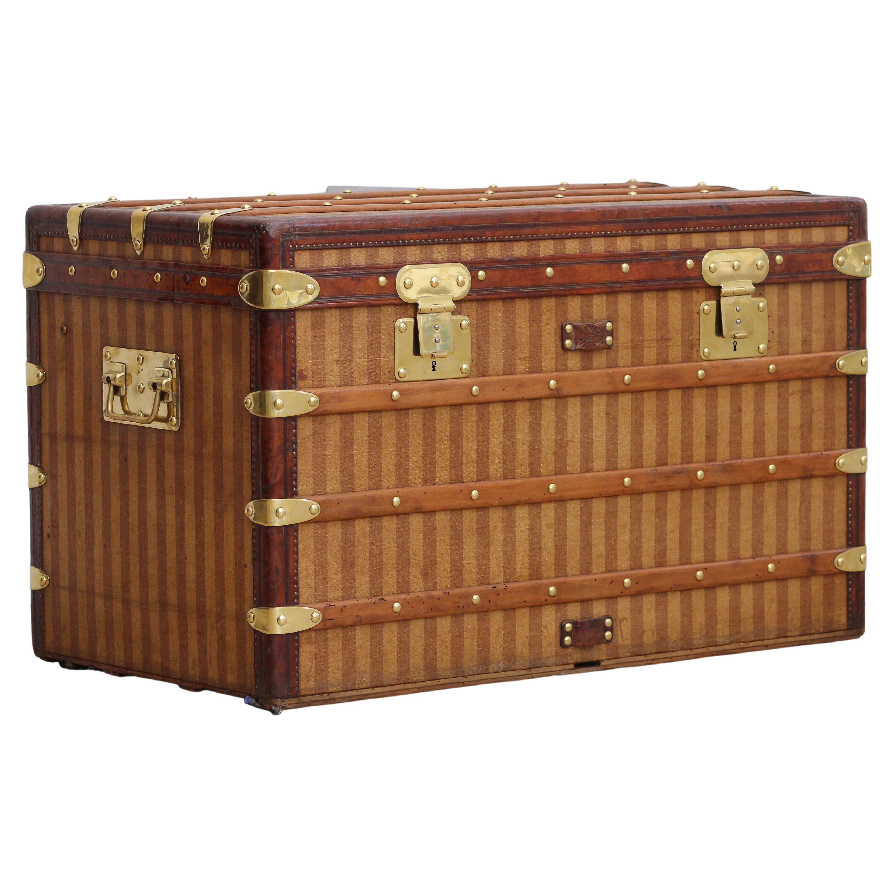 1870s Louis Vuitton Rayee Courier Trunk