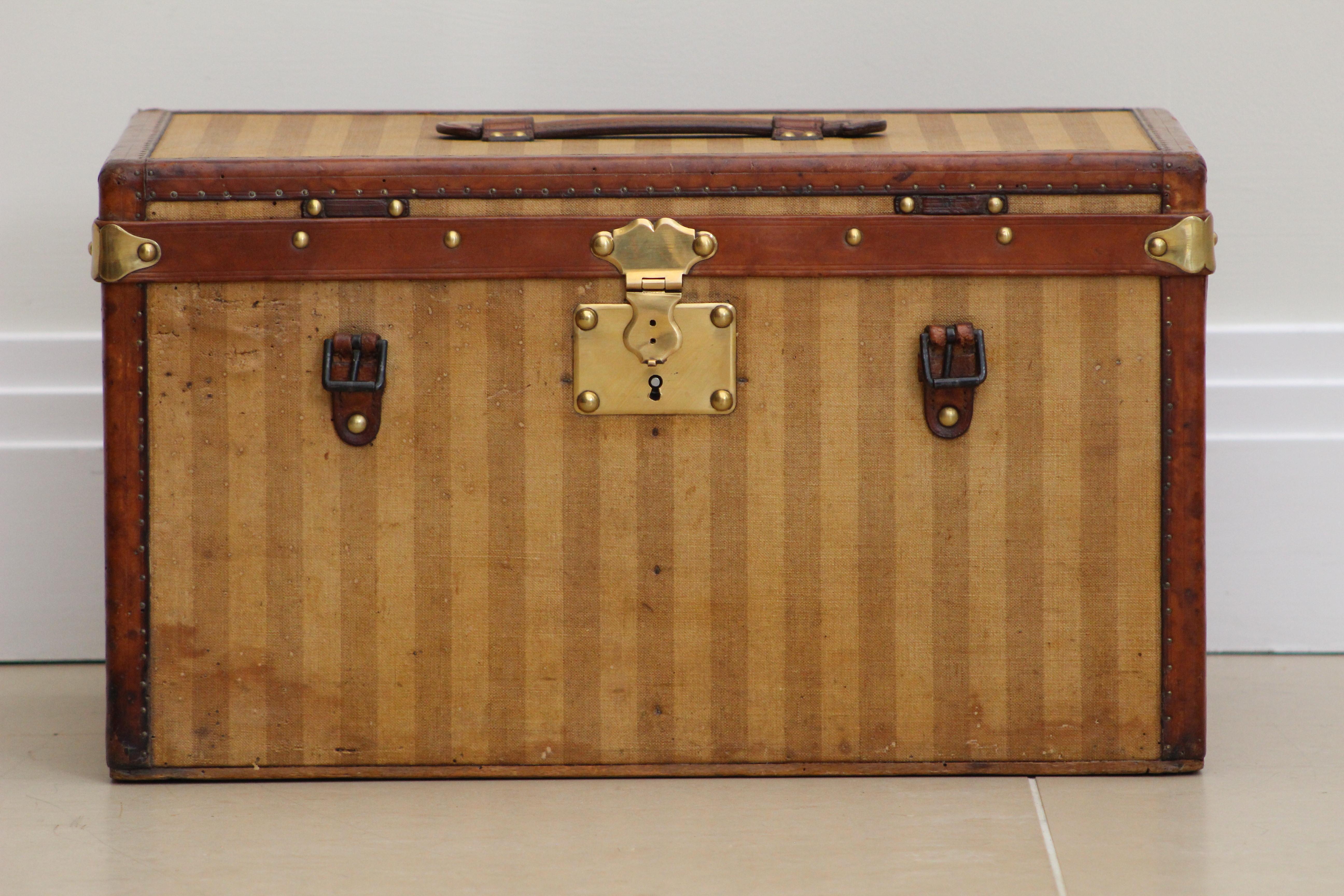 1889 Louis Vuitton Steamer Damier Trunk, Special Year at 1stDibs